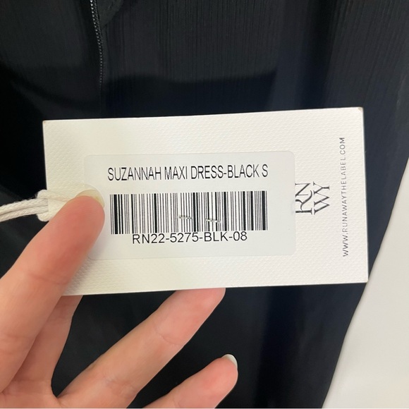 NWT Runaway The Label Suzannah Maxi Dress Black Small - Picture 6 of 6